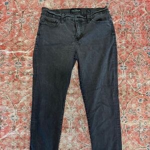 Black Wash Denim Jeans Skinny or Straight Leg "Lucky You" Tag